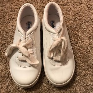 White Lace up Keds